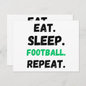 食べ眠サッカーのリピーターキュートな食べ眠サッカー シーズンカード (正面/裏面)