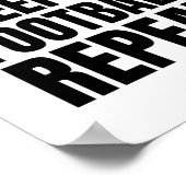 食べ眠サッカーのリピート ポスター (角)