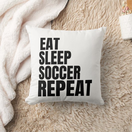食べ眠サッカー クッション (ブランケット)
