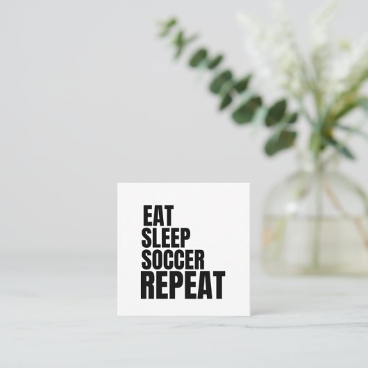 食べ眠サッカー スクエア名刺 (スタンド正面)