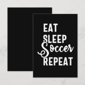 食べ眠サッカー ノートカード (正面/裏面)