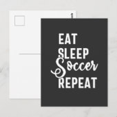 食べ眠サッカー ポストカード (正面/裏面)