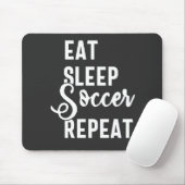 食べ眠サッカー マウスパッド (マウス)