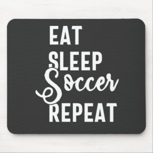 食べ眠サッカー マウスパッド
