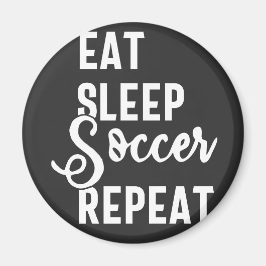 食べ眠サッカー マグネット (正面)