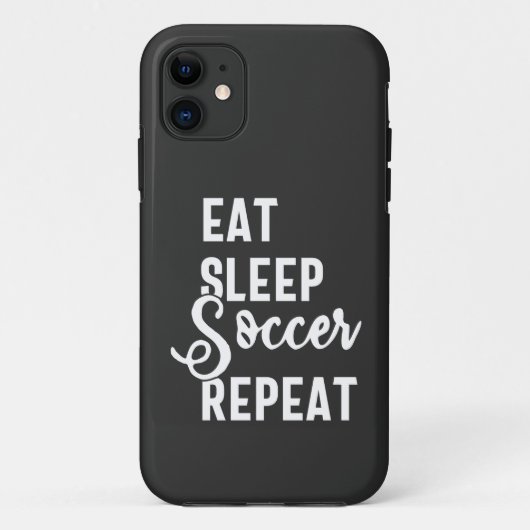 食べ眠サッカー Case-Mate iPhoneケース (裏面)