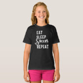 食べ眠サッカー Tシャツ (正面フル)