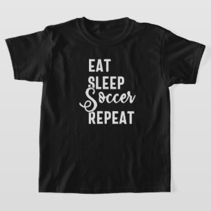食べ眠サッカー Tシャツ