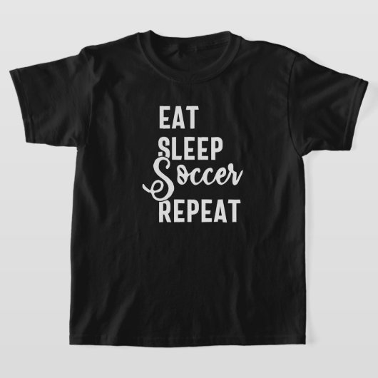食べ眠サッカー Tシャツ (レイダウン)