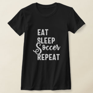 食べ眠サッカー Tシャツ