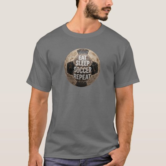 食べ眠サッカー Tシャツ (正面)