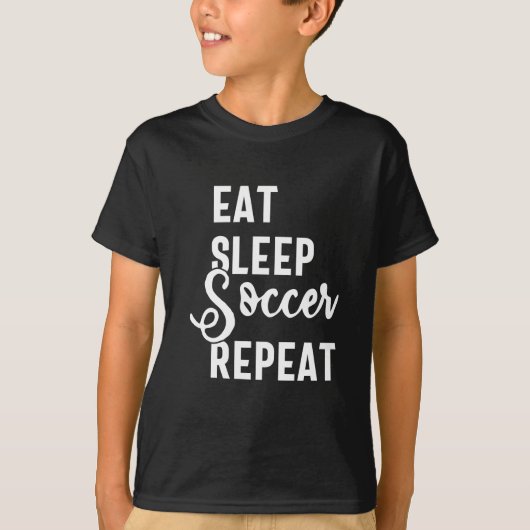 食べ眠サッカー Tシャツ (正面)
