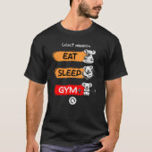 食べ眠ジム Tシャツ (正面)