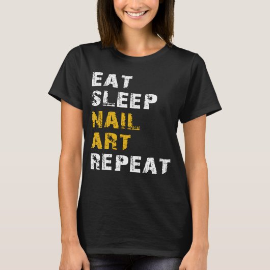 食べ眠ネイルアート Tシャツ (正面)