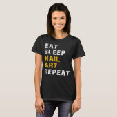食べ眠ネイルアート Tシャツ (正面フル)