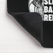 食べ眠バスケットボールリピーター10代の女の子の男の子 マウスパッド (コーナー)