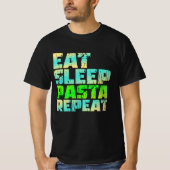 食べ眠パスタ Tシャツ (正面)