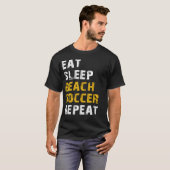食べ眠ビーチサッカー Tシャツ (正面フル)
