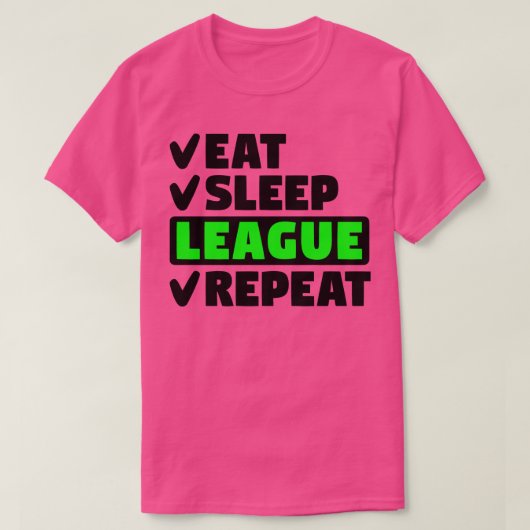 食べ眠リーグ Tシャツ (デザイン正面)