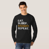 食べ眠動揺して Tシャツ (正面フル)