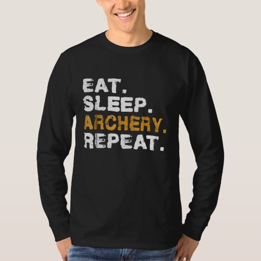 食べ眠動揺して Tシャツ (正面)