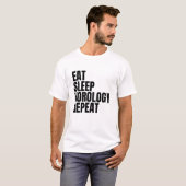 食べ眠時計学の繰り返し Tシャツ (正面フル)