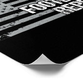 食べ眠眠サッカー繰り返し米国のフラグ男性の女性女の子 ポスター (角)