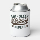 食べ眠野鳥観察リピート鳥観察バーダー 缶クーラー (缶正面)