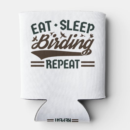 食べ眠野鳥観察リピート鳥観察バーダー 缶クーラー (裏面)