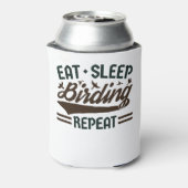 食べ眠野鳥観察リピート鳥観察バーダー 缶クーラー (缶裏面)
