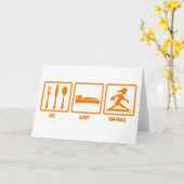 食べ眠 カード (黄色い花)