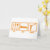 食べ眠 カード (黄色い花)