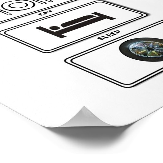 食べ眠 ポスター (角)