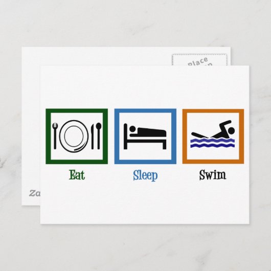 食べ眠 ポストカード (正面/裏面)