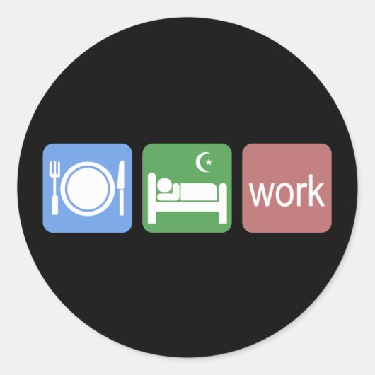 食べ眠 ラウンドシール (正面)