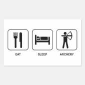 食べ眠 長方形シール (正面)