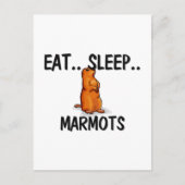 食べ眠MARMOTS ポストカード (正面)