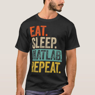 食べ眠matlab repeatレトロヴィンテージ tシャツ