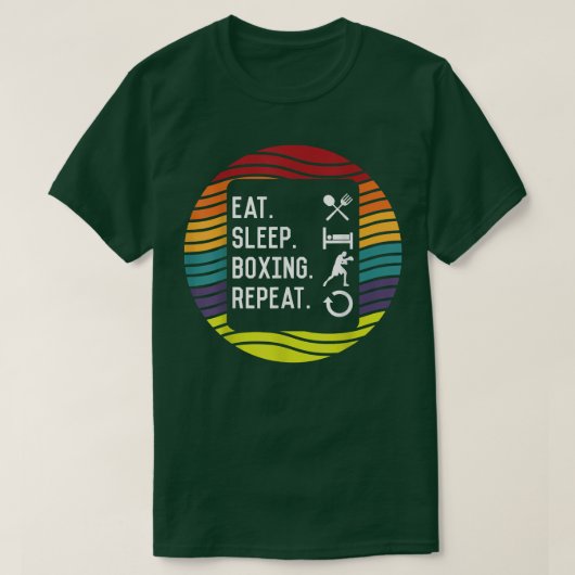 食べ睡眠の繰り返し Tシャツ (デザイン正面)