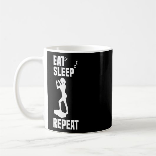 食べ睡眠エアロビクス コーヒーマグカップ (左)