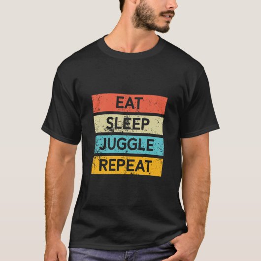 食べ睡眠ジャグルリピート132 Tシャツ (正面)