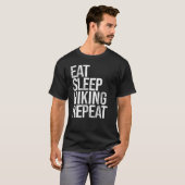 食べ睡眠ハイキングリピート Tシャツ (正面フル)