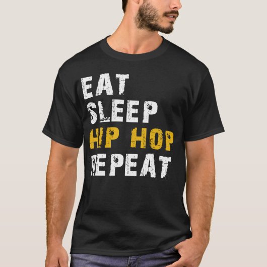 食べ睡眠ヒオのリピート Tシャツ (正面)