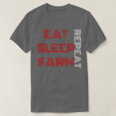 食べ睡眠ファームレピア Tシャツ (デザイン正面)