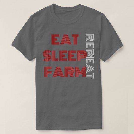 食べ睡眠ファームレピア Tシャツ (デザイン正面)