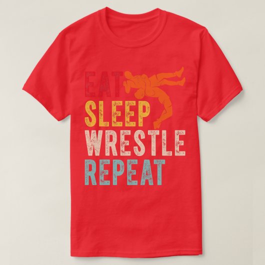 食べ睡眠リピーター2 Tシャツ (デザイン正面)