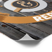 食べ睡眠交換ワードアート ポスター (角)