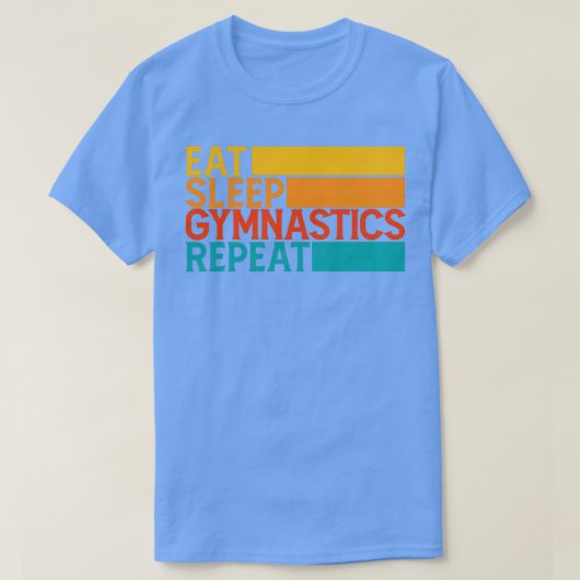 食べ睡眠体操おもしろい選手 Tシャツ (デザイン正面)