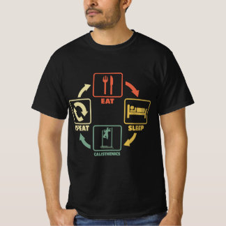 食べ睡眠体操 Tシャツ