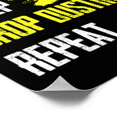 食べ睡眠作物ダスティングの繰り返し作物ダスターAGパイロット ポスター (角)